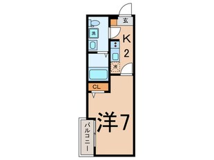 ベイルーム花月園前の物件間取画像